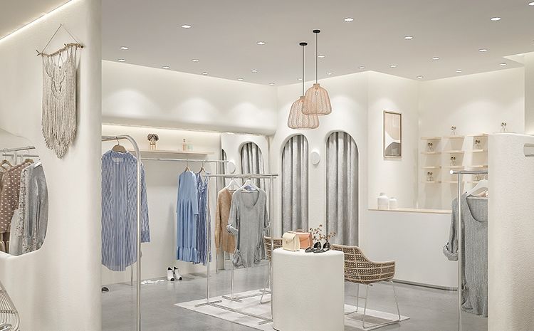 合肥服裝店裝修技巧：高顏值的女裝店面設計案例