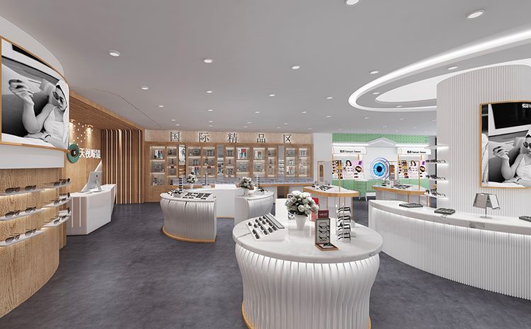 合肥眼鏡店裝修公司哪家比較專業？眼鏡店裝修設計圖