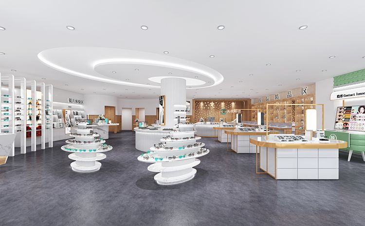 合肥眼鏡店裝修公司哪家比較專業？眼鏡店裝修設計圖