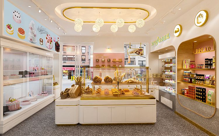 合肥蛋糕店設計原則？好看的蛋糕店裝修效果圖案例