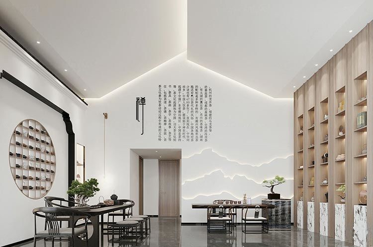 合肥茶葉店裝修設計方案，茶葉店門面裝修圖片